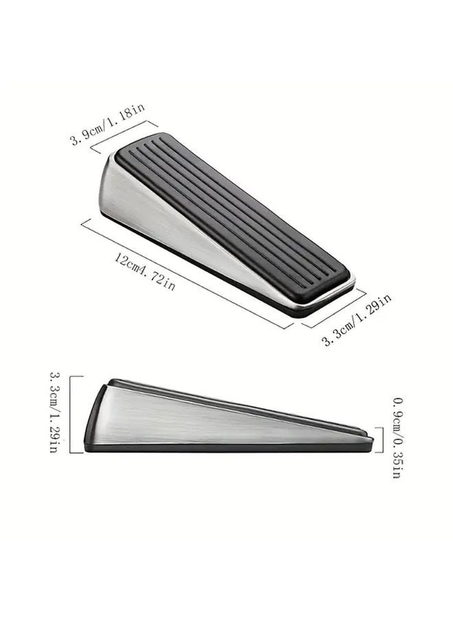 LSG Model Heavy Duty Alloy Door Stops No Drill Anti Slip Anti Collision Limiters Under Door Mounting - Image 5